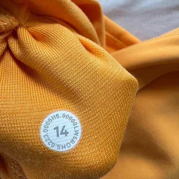 Lululemon Align HR Crop 21” Double Lined Nulu Size 14 🥭💭 Mango Dream - Picture 5 of 6